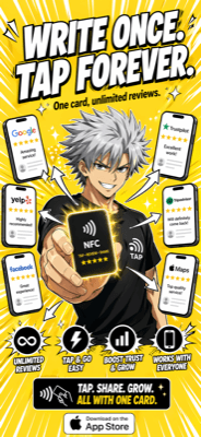 WRITE ONCE. TAP FOREVER.